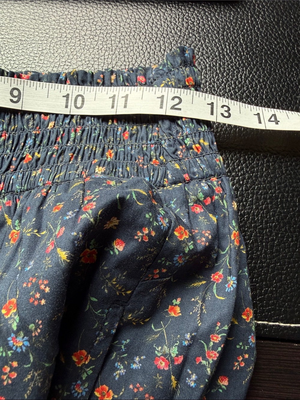 Garnet Hill Organic cotton Navy Blue Pockets Sz M - Picture 10 of 11